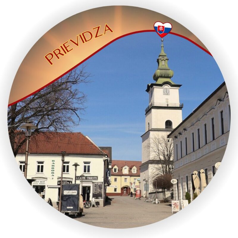 Prievidza 1 - podložky pod poháre, 8kusov