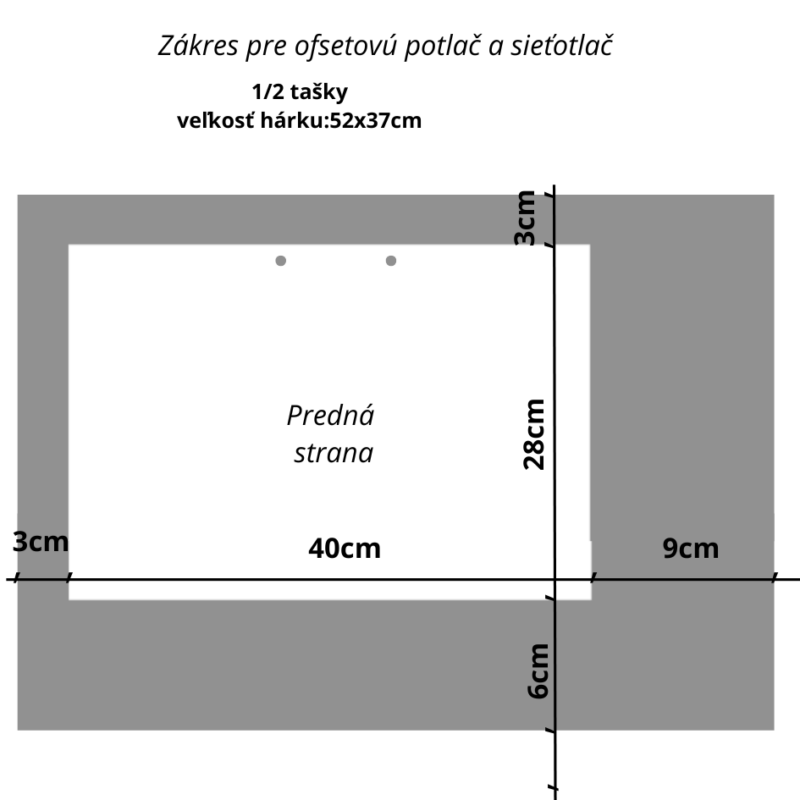 Papierová taška XL, 40x28x10cm - Image 2